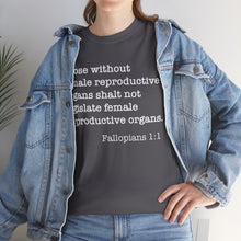 Load image into Gallery viewer, Fallopians 1:1 Unisex Heavy Cotton Tee