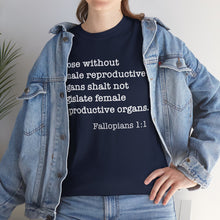 Load image into Gallery viewer, Fallopians 1:1 Unisex Heavy Cotton Tee