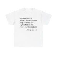 Load image into Gallery viewer, Fallopians 1:1 Unisex Heavy Cotton Tee