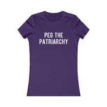Load image into Gallery viewer, Peg The Patriarchy Women&#39;s Fitted Tee