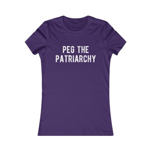 Peg The Patriarchy Women's Fitted Tee