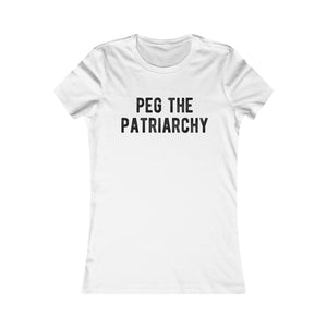 Peg The Patriarchy Women's Fitted Tee