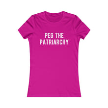 Load image into Gallery viewer, Peg The Patriarchy Women&#39;s Fitted Tee