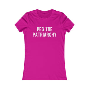 Peg The Patriarchy Women's Fitted Tee