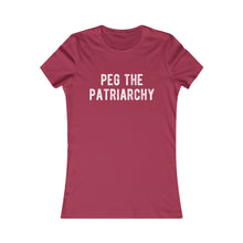 Load image into Gallery viewer, Peg The Patriarchy Women&#39;s Fitted Tee