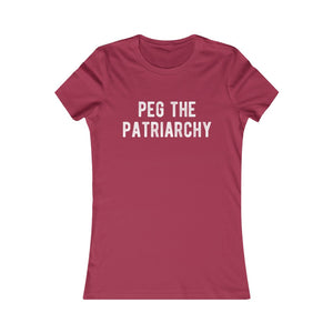 Peg The Patriarchy Women's Fitted Tee